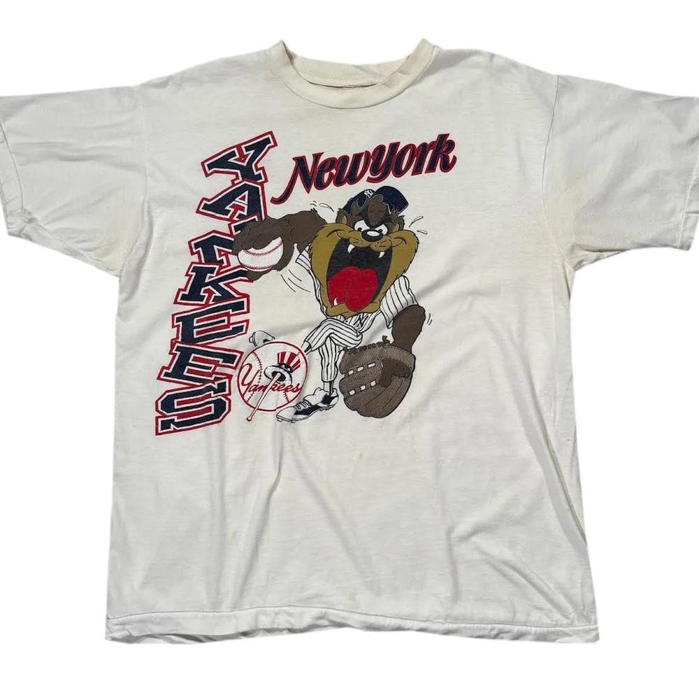 Vintage New York Yankees Taz T Shirt (Size L)